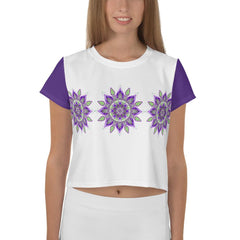 Mystic Mandala Crop T-Shirt - Beyond T-shirts