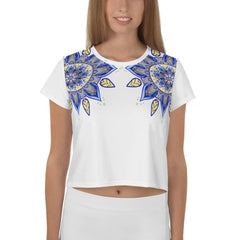 Eternal Harmony Mandala Crop T-Shirt - Beyond T-shirts