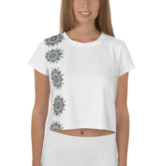 Sacred Geometry Mandala Crop Top - Beyond T-shirts