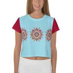Zen Garden Mandala Crop Tee - Beyond T-shirts