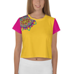 Chakra Balance Mandala Crop Top - Beyond T-shirts