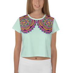 Mandala Artistry Crop T-Shirt - Beyond T-shirts