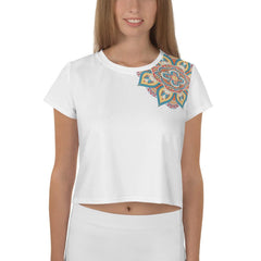 Zen Mandala Crop Tee - Beyond T-shirts