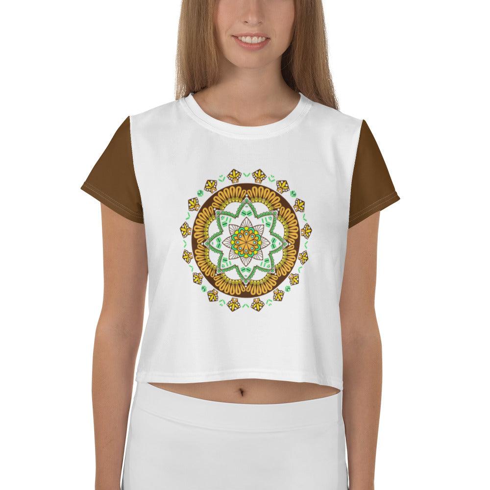 Yin and Yang Mandala Crop Top - Beyond T-shirts