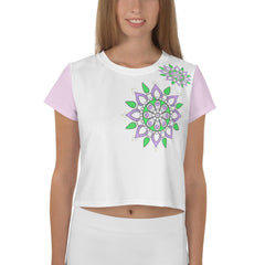 Spiritual Mandala Crop T-Shirt - Beyond T-shirts