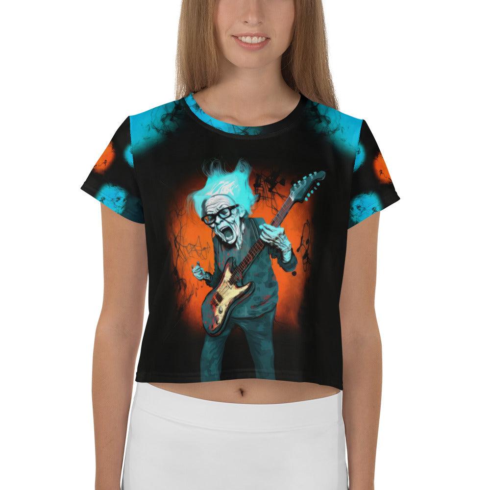 Graffiti Notes Music Lover's Crop Top - Beyond T-shirts