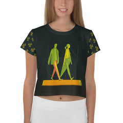 Chic Canvas Creations All-Over Print Crop T-Shirt - Beyond T-shirts