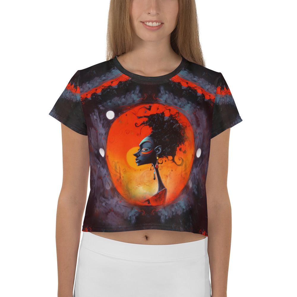 Skeleton Couture Halloween Crop Tee - Beyond T-shirts