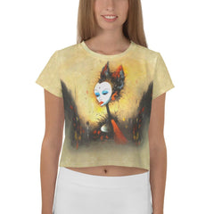 Skeleton Ballerina Women's Crop Tee - Beyond T-shirts