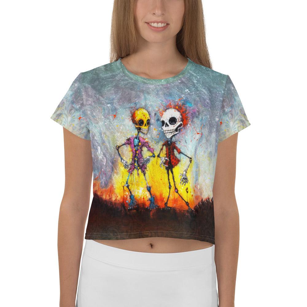 Zombie Apocalypse Women's Crop Tee - Beyond T-shirts