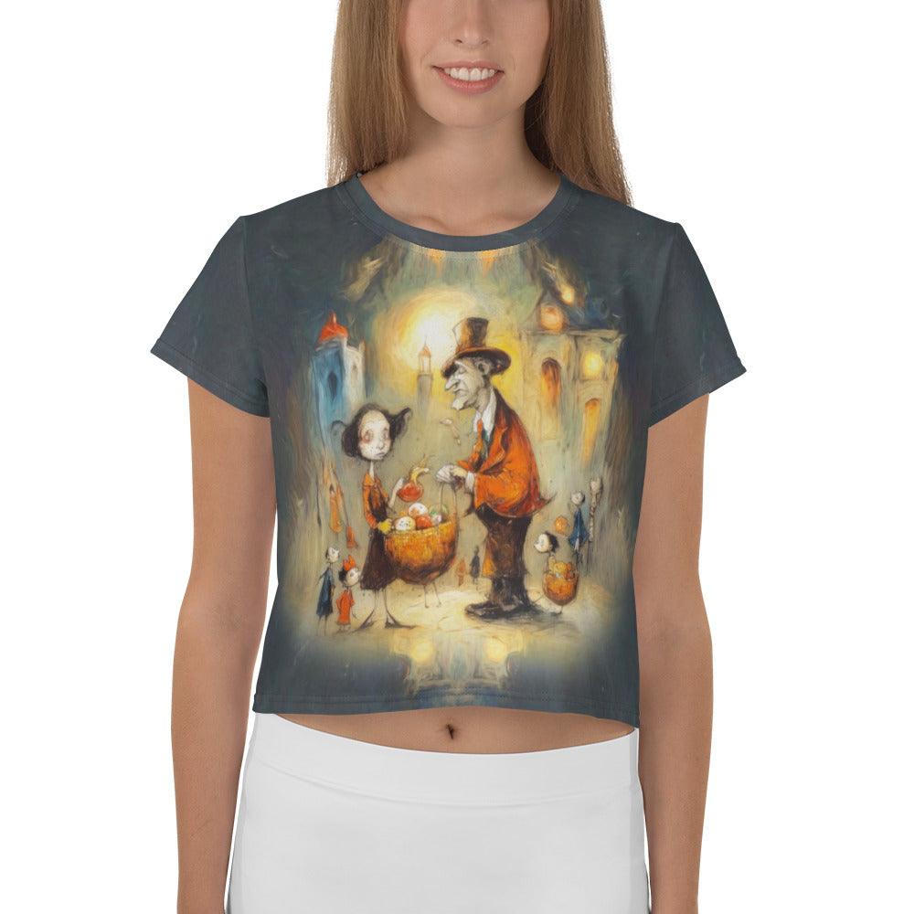 Haunted Victorian Mansion Crop Top - Beyond T-shirts