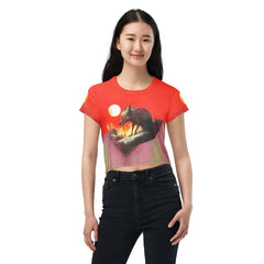 Gothic Fairytale Women's Crop Tee - Beyond T-shirts