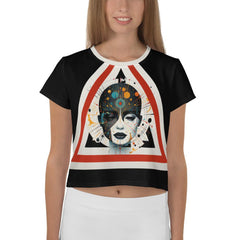 Abstract Woman's Essence Crop T-Shirt - Beyond T-shirts