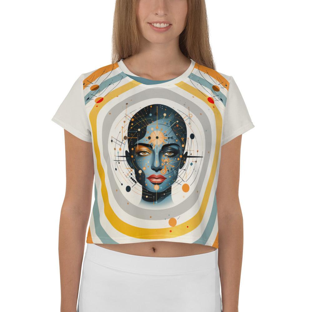 Abstract Portraits of Women's Essence: Crop T-Shirt - Beyond T-shirts