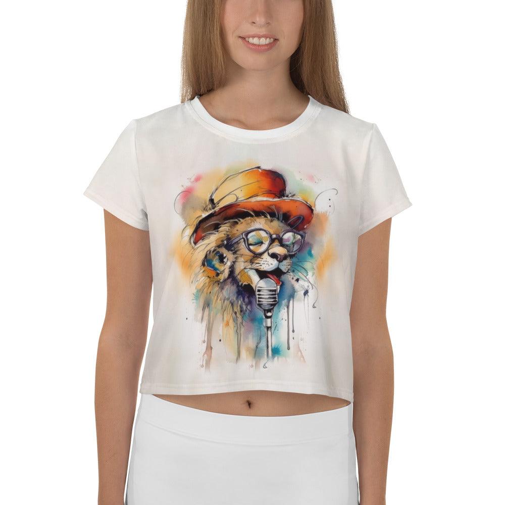 Crescendo Caricatures Crop Tee - Beyond T-shirts