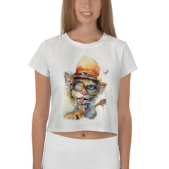 Harmonic Hues & Humor Crop T-Shirt - Beyond T-shirts