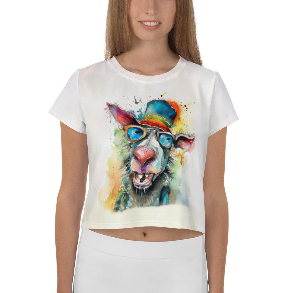 Playful Performances Caricature Crop Tee - Beyond T-shirts