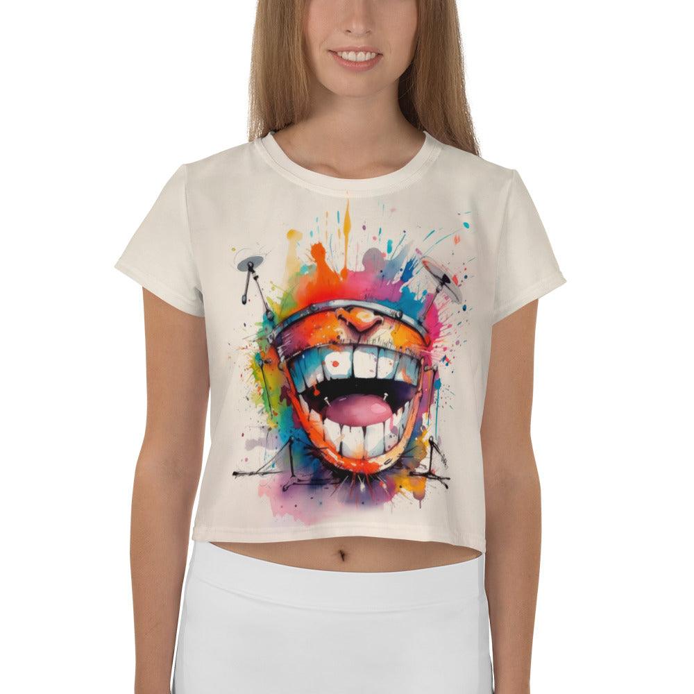 Comical Concertos Caricature Crop T-Shirt - Beyond T-shirts