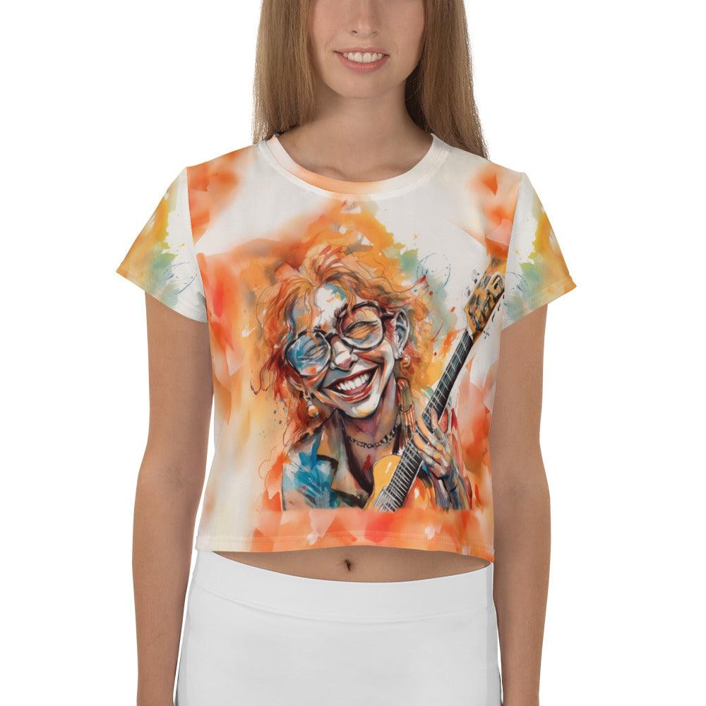 Tuneful Toons Caricature Crop T-Shirt - Beyond T-shirts