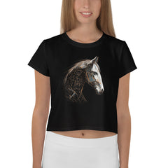 Elegant Elephant Elegance Crop Tee