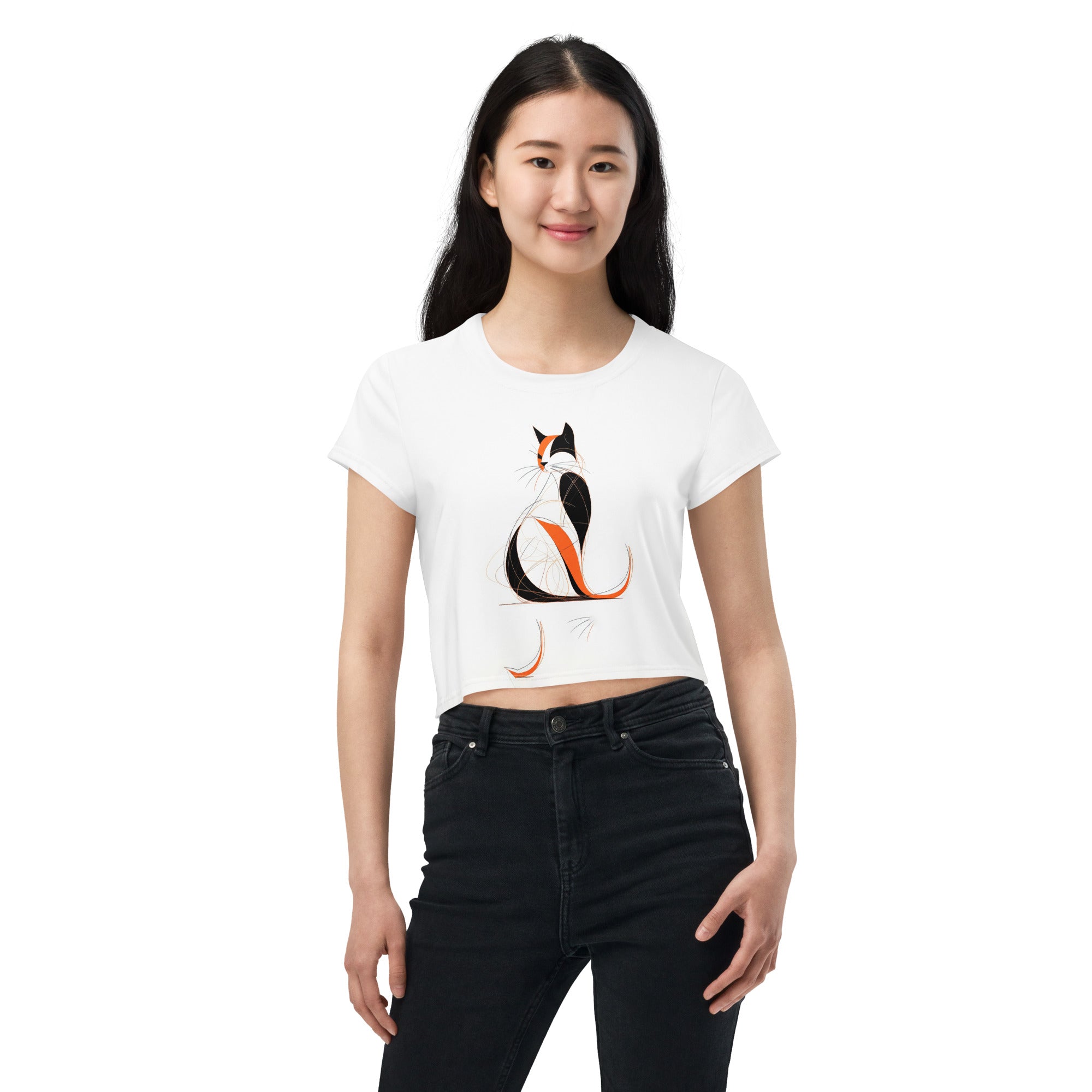 Graceful Galloping Gazelles Crop Tee