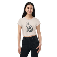 Lively Lion Leap Crop Tee