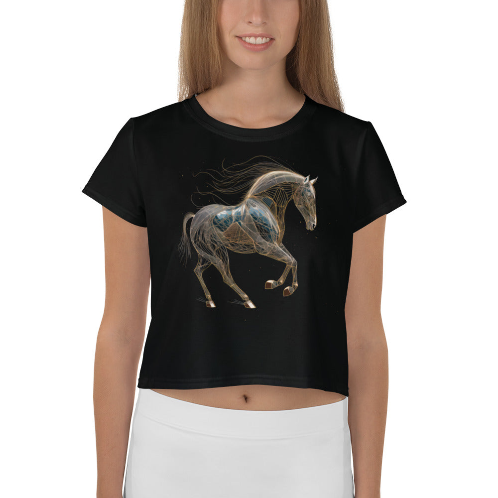 Elegant Elk Echo Crop Tee