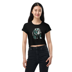 Graceful Goldfish Glide Crop Tee