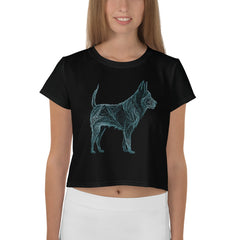 Elegant Emu Ensemble Crop Tee