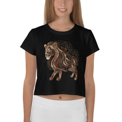 Lively Lemur Leap Crop Tee