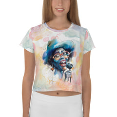 Harmonica's Harmonious Hues Crop T-Shirt