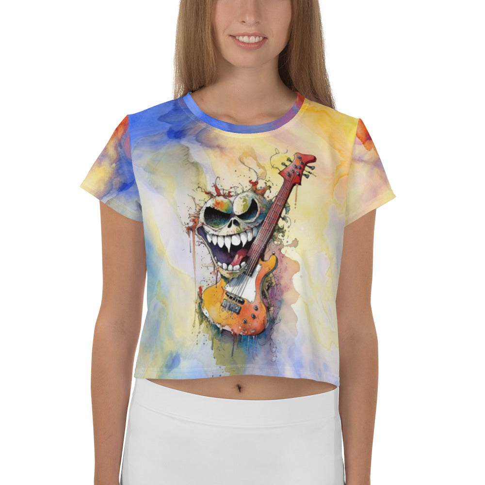 Flutist's Frolicsome Fantasy Crop T-Shirt