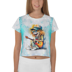 Cello's Charming Caricatures Crop T-Shirt