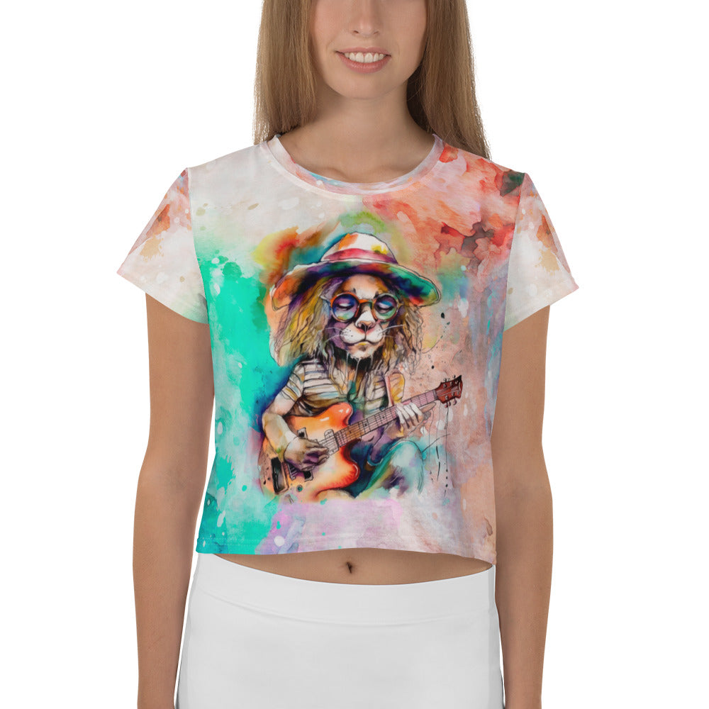 DJ's Dazzling Doodles Crop T-Shirt