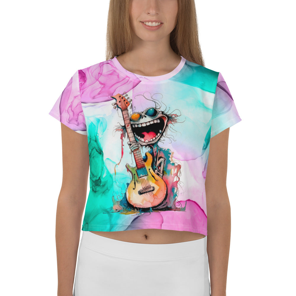 Bassoonist's Bubbly Ballad Crop T-Shirt