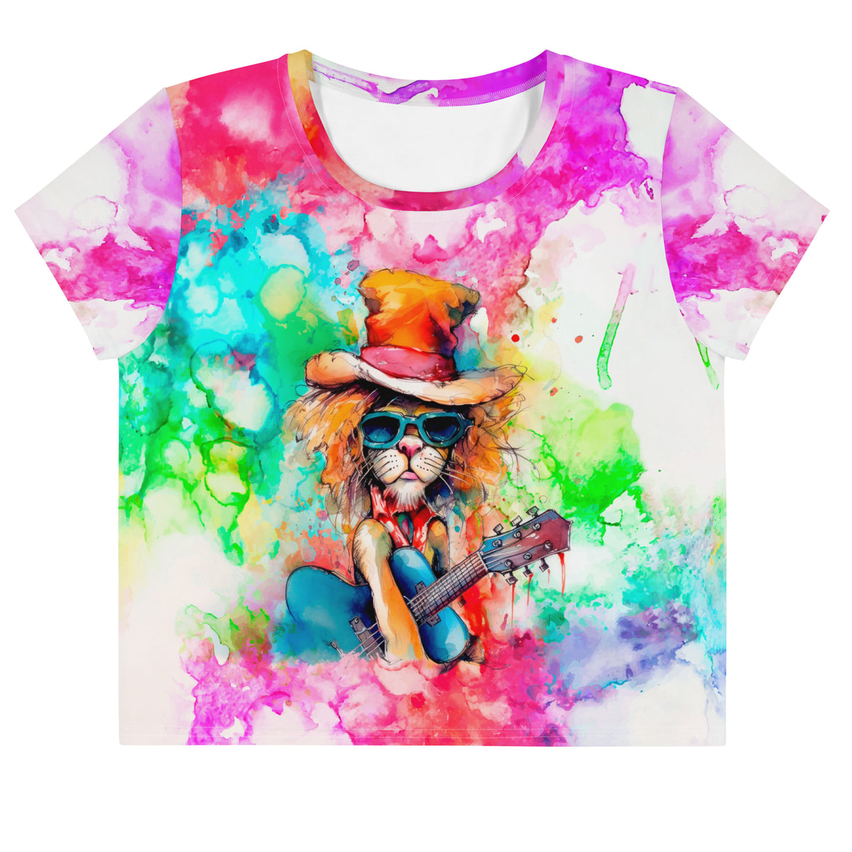 Violist's Vivacious Variations Crop T-Shirt