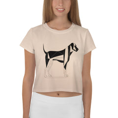 Posh Panther Prowl Women's Crop T-Shirt