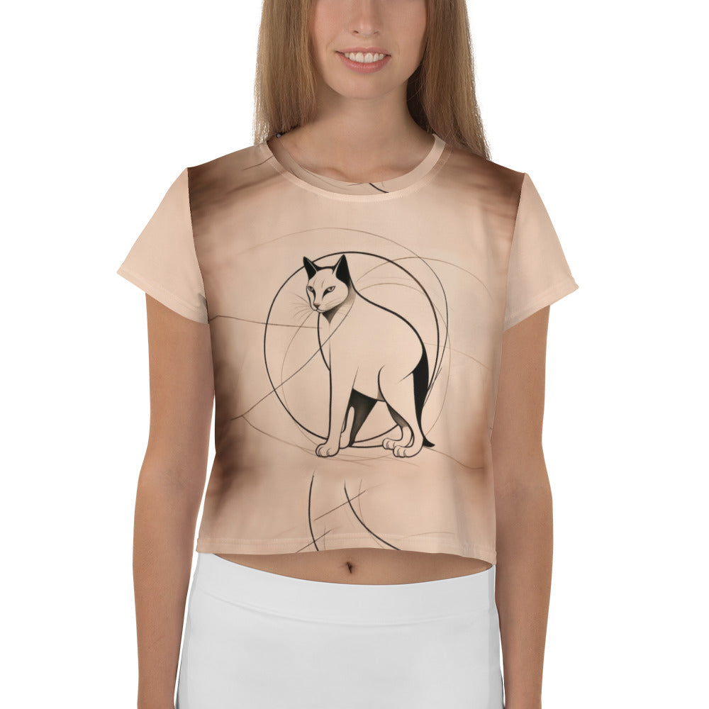 Radiant Rabbit Radiance Women's Crop T-Shirt