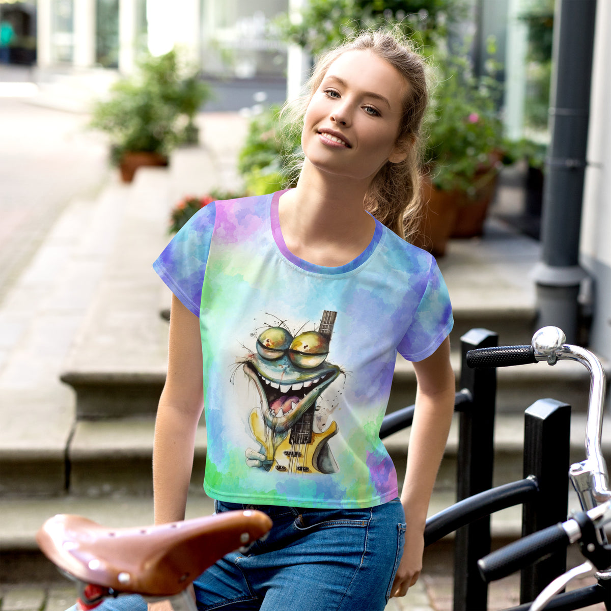 Unconventional Unicorn Uproar Women's Crop Top