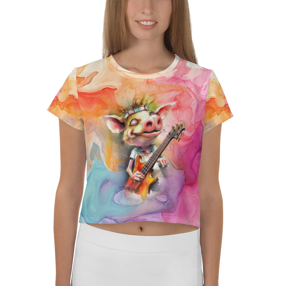 Xtraordinary Xylophonist X-factor Women's Crop Top