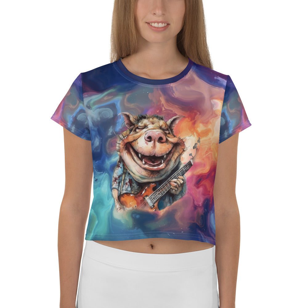 Fanciful Firefighter Frolic Women's Crop Top