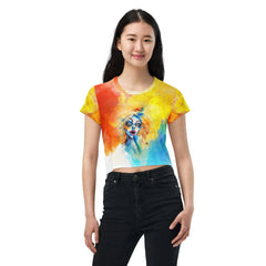 Mirthful Mermaid Melody Women's Crop Top