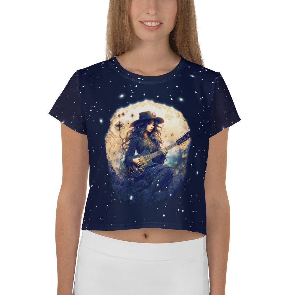 Octave Odyssey Ornaments All-Over Print Crop Tee