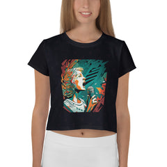Folklore Fantasy All-Over Print Crop T-Shirts