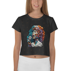 Metal Mania All-Over Print Crop T-Shirts