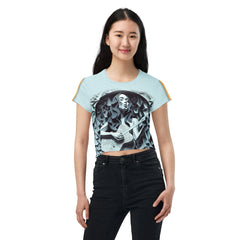 Pinnacle of Poetry All-Over Print Crop T-Shirts