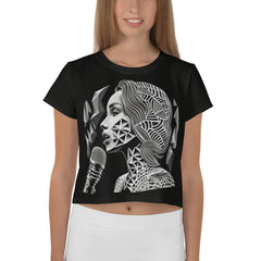 Vocal Harmony All-Over Print Crop T-Shirts