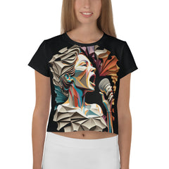 Singing Sensation All-Over Print Crop T-Shirts