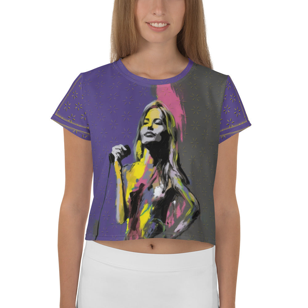 Modern Art Inspired Crop Tee