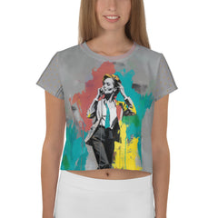 Brushstroke Delight Crop Tee